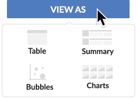 Illustration of a configurable table view