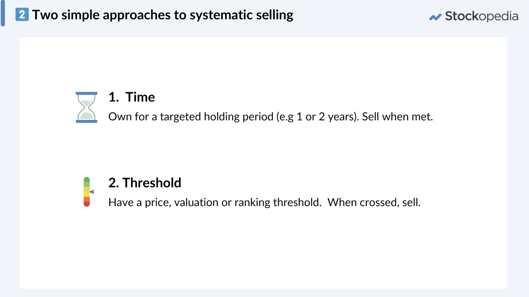 Two Systematic Approaches to Selling