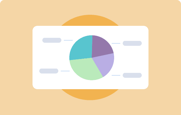 Visual representation of a pie chart accompanied by annotations for enhanced clarity and understanding