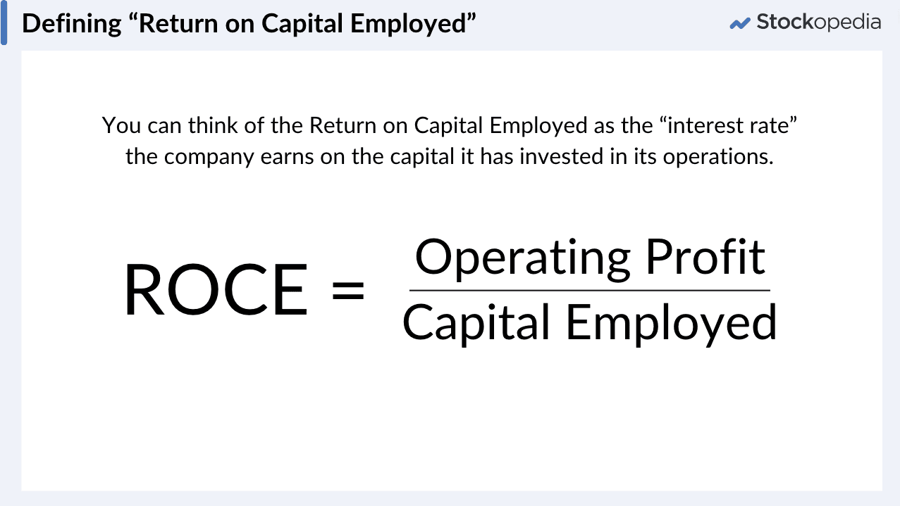 Defining Return on Capital Employed