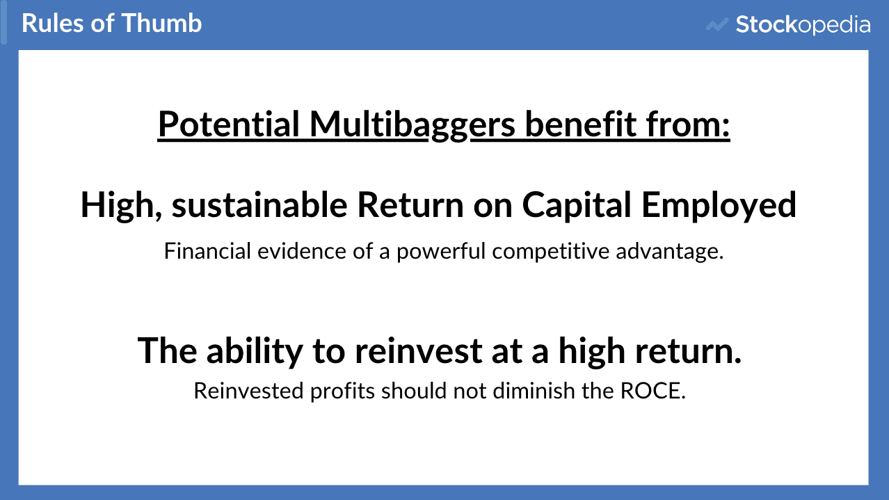 Multibagger Rules of Thumb - ROCE