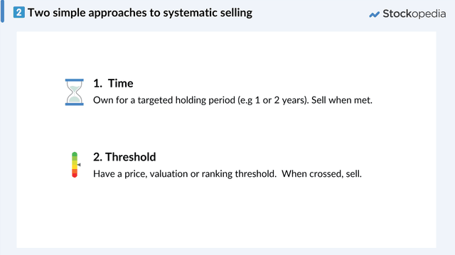 Using Systematic Rules-Based Strategy to Sell
